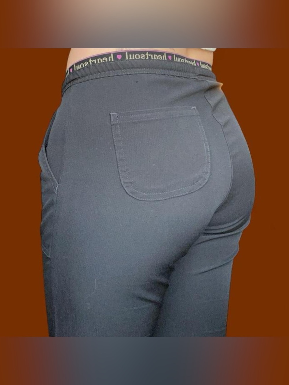 HeartSoul Black Scrub Bottoms with Pockets